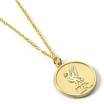 FC Liverpool nyakpánt Gold Finish Crest Necklace
