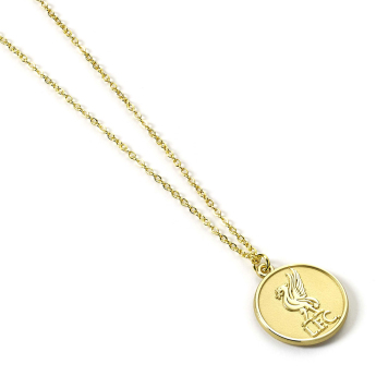 FC Liverpool nyakpánt Gold Finish Crest Necklace