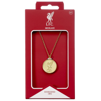 FC Liverpool nyakpánt Gold Finish Crest Necklace