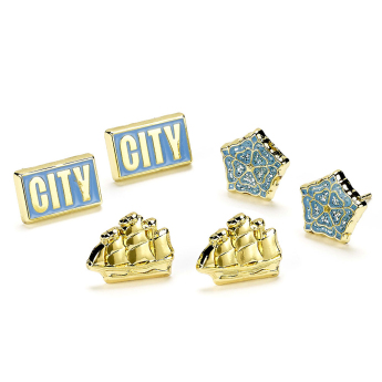 Manchester City fülbevaló szett three unique designs