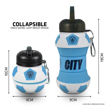 Manchester City ivókulacs Collapsible Football Drinks Bottle