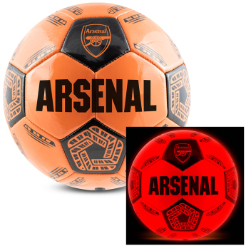 FC Arsenal futball labda LED Glow Football - size 5