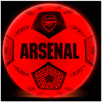 FC Arsenal futball labda LED Glow Football - size 5