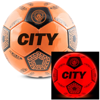 Manchester City futball labda LED Glow Football - size 5