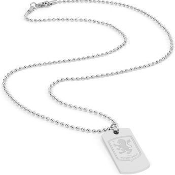 Aston Villa nyaklánc medállal Engraved Dog Tag & Chain