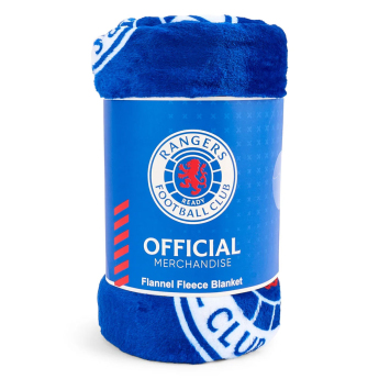 FC Rangers takaró Multi Crest Fleece Blanket
