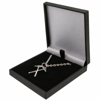 West Ham United nyaklánc medállal Silver Plated Boxed Hammers Pendant