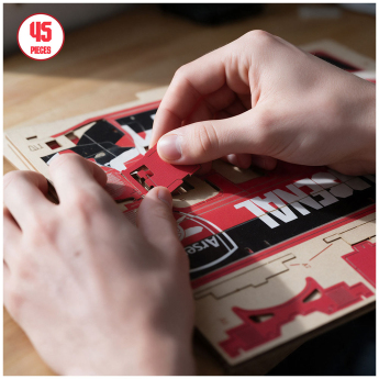 FC Arsenal építőkockák 3D Wooden Team Bus Puzzle