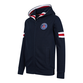 Paris Saint Germain gyerek kapucnis pulóver Zip blue