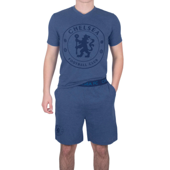 FC Chelsea férfi pizsama Short Blue Marl