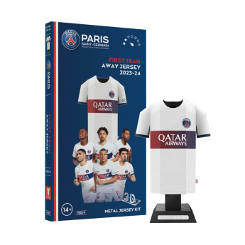 Paris Saint Germain 3D fém modell Away Jersey 2023/24 Kit