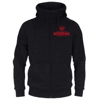 FC Arsenal férfi kapucnis pulóver Zip black