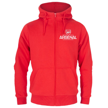 FC Arsenal férfi kapucnis pulóver Zip red