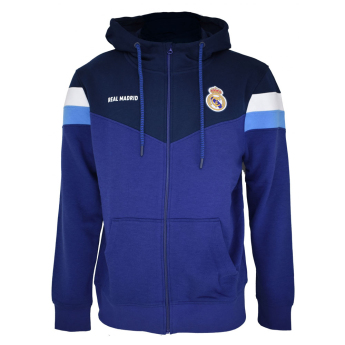 Real Madrid férfi kapucnis pulóver No13 Zip navy