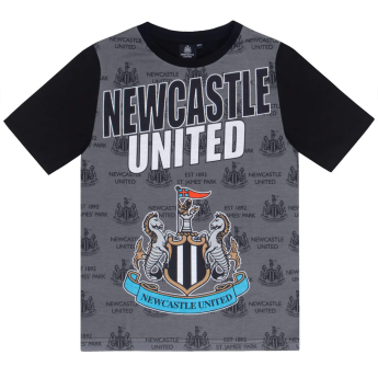 Newcastle United gyerek pizsama Text black