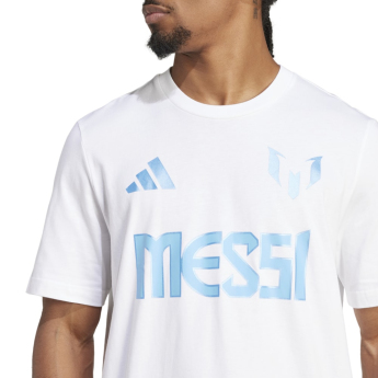 Lionel Messi férfi póló MESSI Name and number white