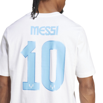 Lionel Messi férfi póló MESSI Name and number white