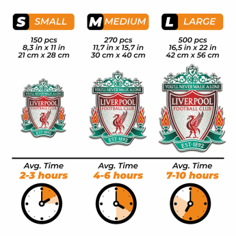 FC Liverpool fa puzzle Crest 150 ks