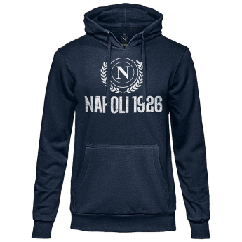 SSC Napoli férfi kapucnis pulóver Crest navy