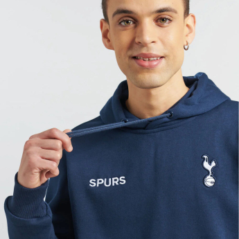 Tottenham férfi kapucnis pulóver Logo navy