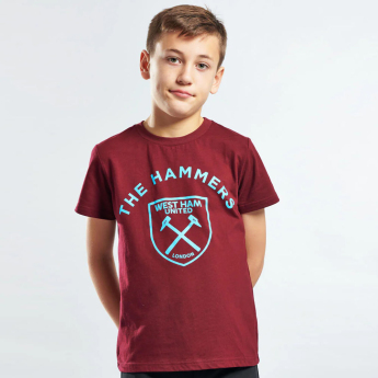 West Ham United gyerek póló Graphic claret