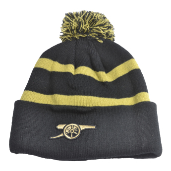 FC Arsenal téli sapka Bobble Stripe gold