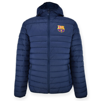 FC Barcelona gyerek téli kabát kapucnival Padded navy