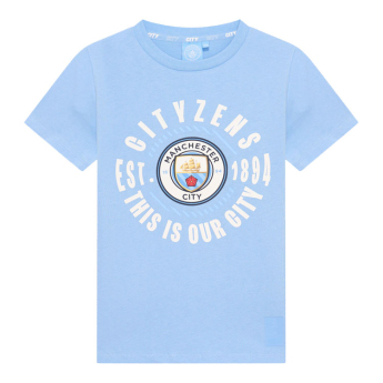 Manchester City gyerek póló Big Logo