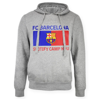 FC Barcelona gyerek kapucnis pulóver Camp Nou grey