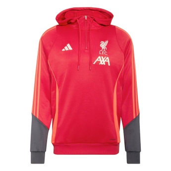 FC Liverpool férfi kapucnis pulóver Track red