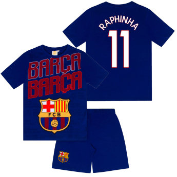 FC Barcelona gyerek pizsama Short Raphinha