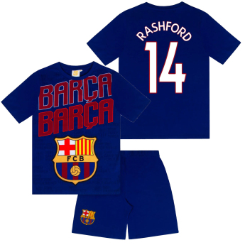 FC Barcelona gyerek pizsama Short Rashford