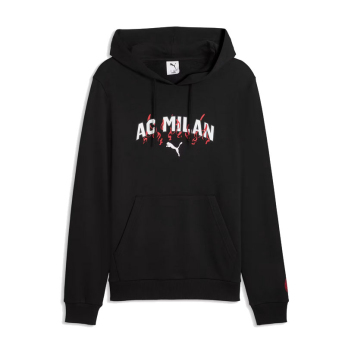 AC Milan férfi kapucnis pulóver Culture black