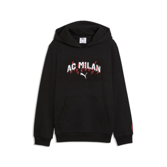 AC Milan gyerek kapucnis pulóver Culture black
