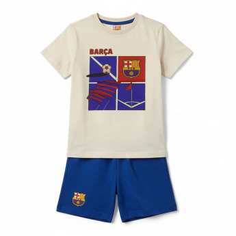 FC Barcelona gyerek pizsama Short beige