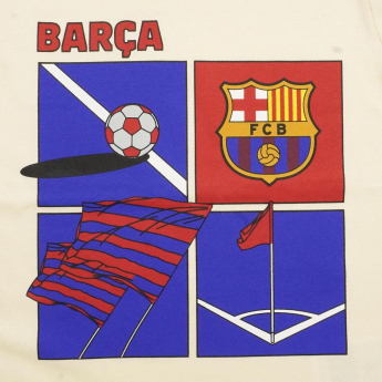 FC Barcelona gyerek pizsama Short beige