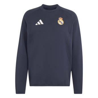 Real Madrid férfi pulóver Tiro Travel navy