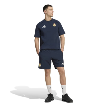 Real Madrid férfi póló Tiro Travel navy