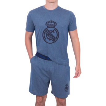 Real Madrid férfi pizsama Short Blue Marl