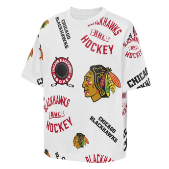 Chicago Blackhawks gyerek póló NHL Unstoppable All Over Print Short Sleeve Elevated
