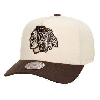 Chicago Blackhawks baseball sapka NHL Brown and Cream Pro Snapback