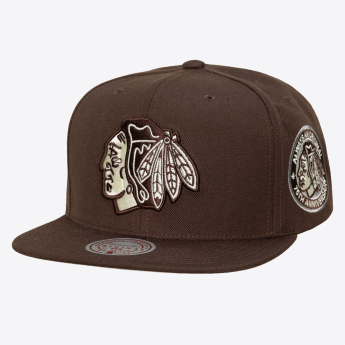 Chicago Blackhawks téli sapka NHL Brown and Cream Snapback