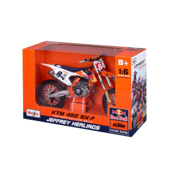 autó és motor modellek model 1/6 Red Bull KTM 450 SX-F Jeffrey Herlings nr.84