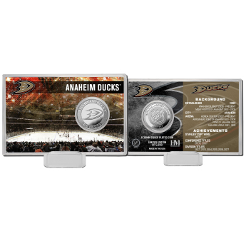 Anaheim Ducks gyűjtői érmék History Silver Coin Card Limited Edition od 5000