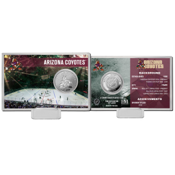 Arizona Coyotes gyűjtői érmék History Silver Coin Card Limited Edition od 5000