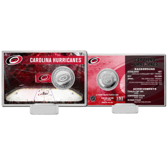 Carolina Hurricanes gyűjtői érmék History Silver Coin Card Limited Edition od 5000