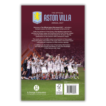 Aston Villa könyv Annual 2027