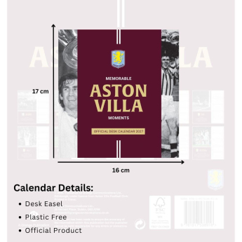 Aston Villa asztali naptár 2027