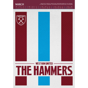 West Ham United naptár FC Deluxe 2027