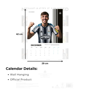 Newcastle United naptár A3 2027